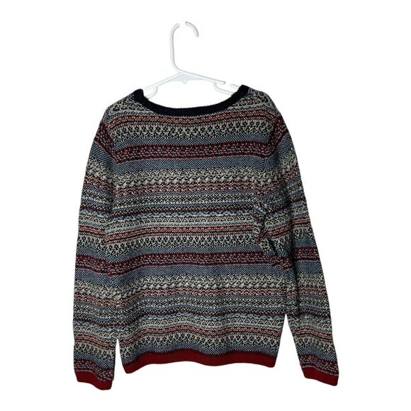 John Lewis Sweater Boys 9 Years Old Fair Isle Festive Cotton Wool Blend Classic - Picture 2 of 12